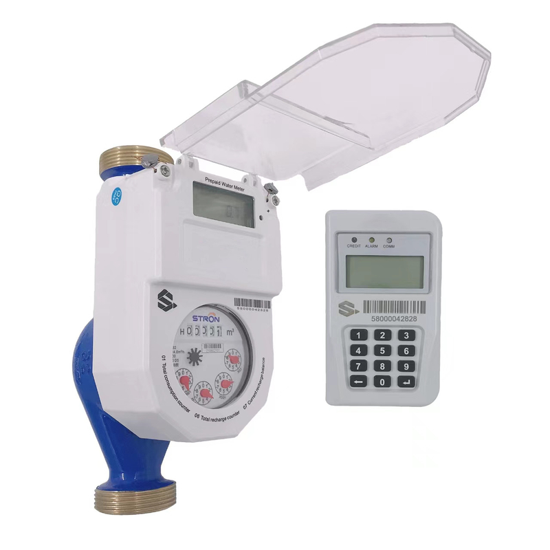 Medidor de água eletrônico esperto pagado antecipadamente/franqueado com a válvula não do retorno