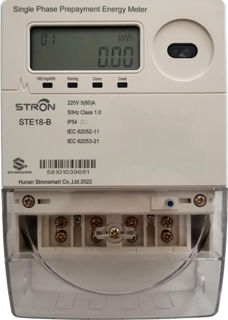 Tipo do teclado numérico do medidor 230V da energia da fase de TOU Tariffs Prepaid Smart Single
