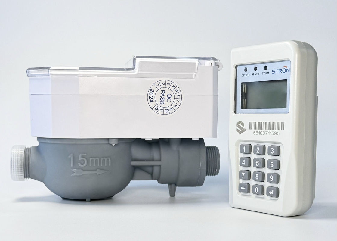 Medidor de água pré-pago com controle remoto CIU inteligente STS R160 direto da fábrica, concha de latão integrada, proteção IP68