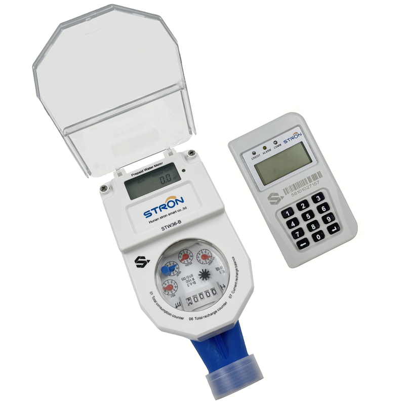 Medidor de água pré-pago com controle remoto CIU inteligente STS R160 direto da fábrica, concha de latão integrada, proteção IP68