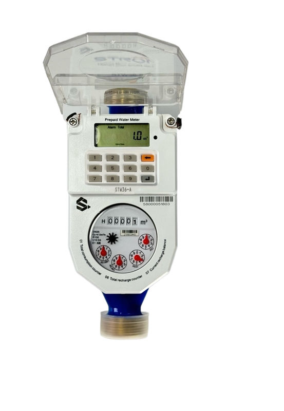 Intervalo de temperatura - 10 a 55 graus Celsius Medidor de fluxo de água industrial Modo pré-pago Solução de medição de fluxo para a indústria