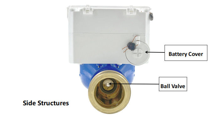 Intervalo de temperatura - 10 a 55 graus Celsius Medidor de fluxo de água industrial Modo pré-pago Solução de medição de fluxo para a indústria