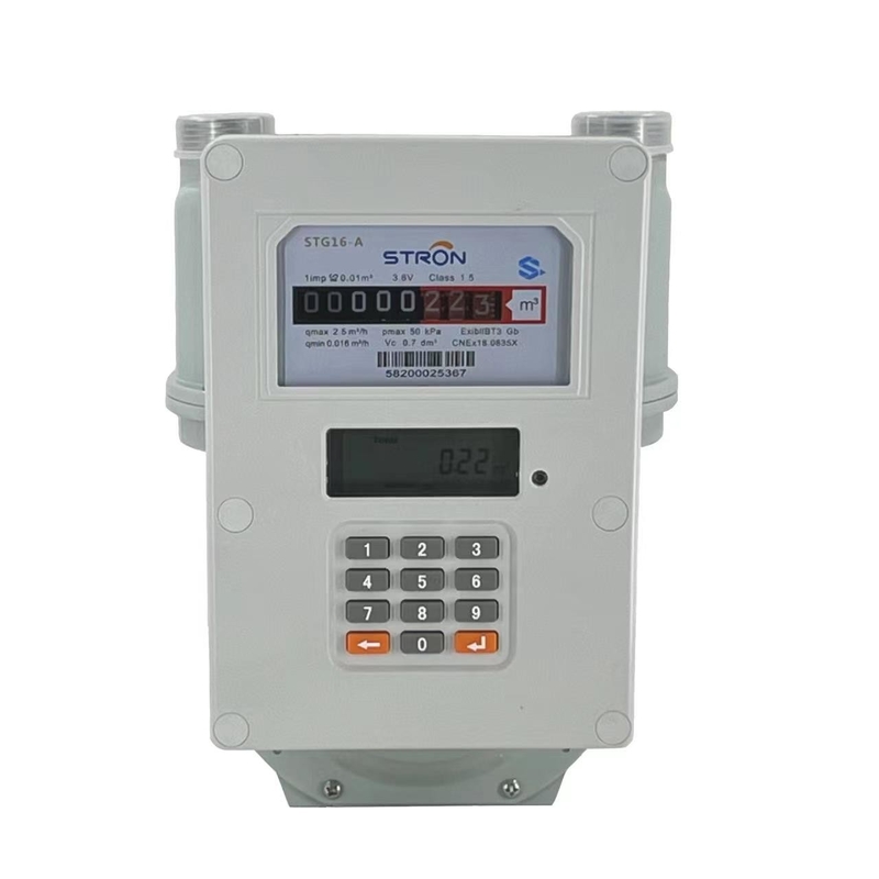Contador de gás doméstico pré-pago com diagrama G1.6/G2.5/G4 Indice métrico/inglês da capacidade