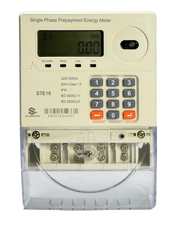 medidor de energia elétrica Smart Electricity Meter 50-60Hz Frequência nominal com suporte a pagamentos móveis e Smart Design de alimentação AC/DC