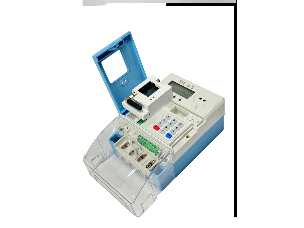 Contador de eletricidade pré-pago inteligente Empoderando as empresas com gestão inteligente da energia GPRS STS Contador pré-pago de fase única Pagamento móvel inteligente com tecnologia móvel avançada