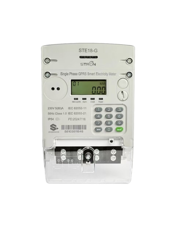 Detecção de adulteração habilitada Medidor GPRS pré-pago com controle remoto 4g 3 Fase Shunt Energy Monitor no teclado DIN Rail Input Way