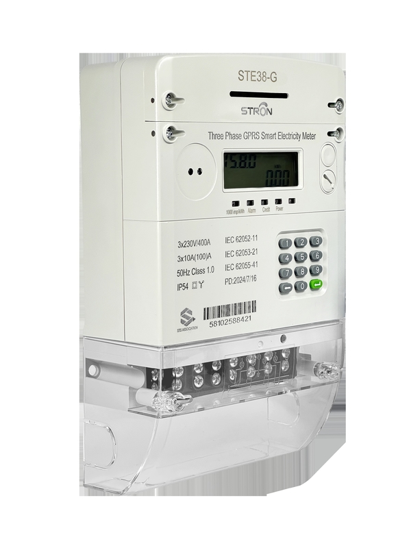Intervalo de temperatura 0-50°C Contador de eletricidade pré-pago inteligente com detecção de adulteração e modo de entrada do teclado