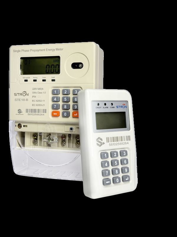 Medidor de eletricidade pré-pago inteligente pronto para pagamento móvel com registro de dados de 10 anos e corte automático contra adulteração