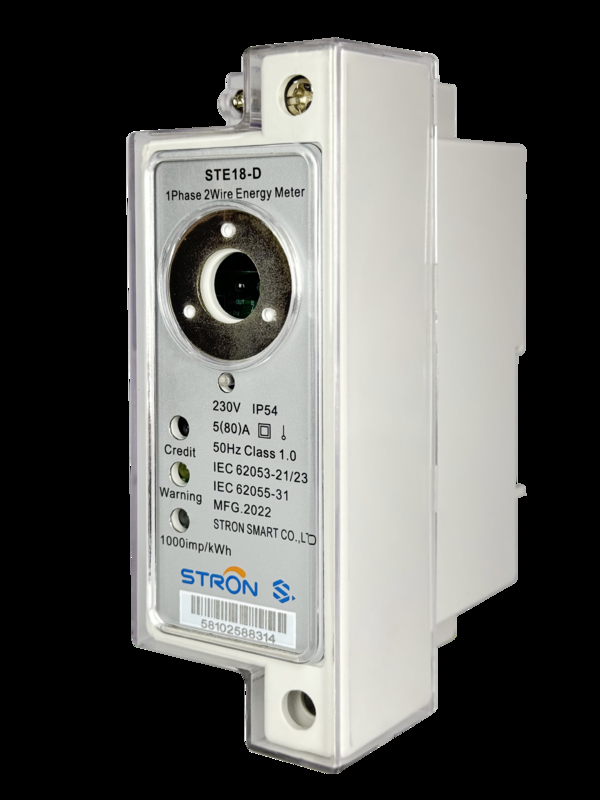 Medidor DIN-Rail Pré-pago STS Monofásico + Módulo de Comunicação CIU RF/PLC