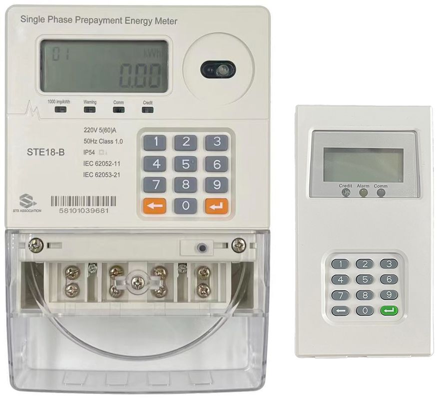 Prepagamento Smart Prepaid Electricity Meter de fase única com software de venda Stronpay que fornece dados de pré-pagamento e consumo de eletricidade