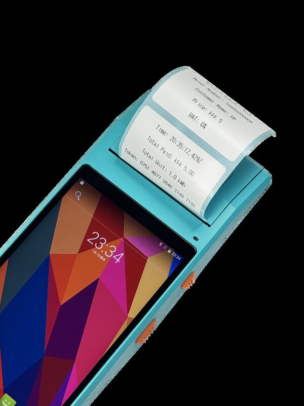 Recarga Porta a Porta por Terminal Portátil de Venda Móvel Terminal Portátil Android 9.0 para Recarga e Pagamento - Interface Amigável para Operações de Recarga Rápidas