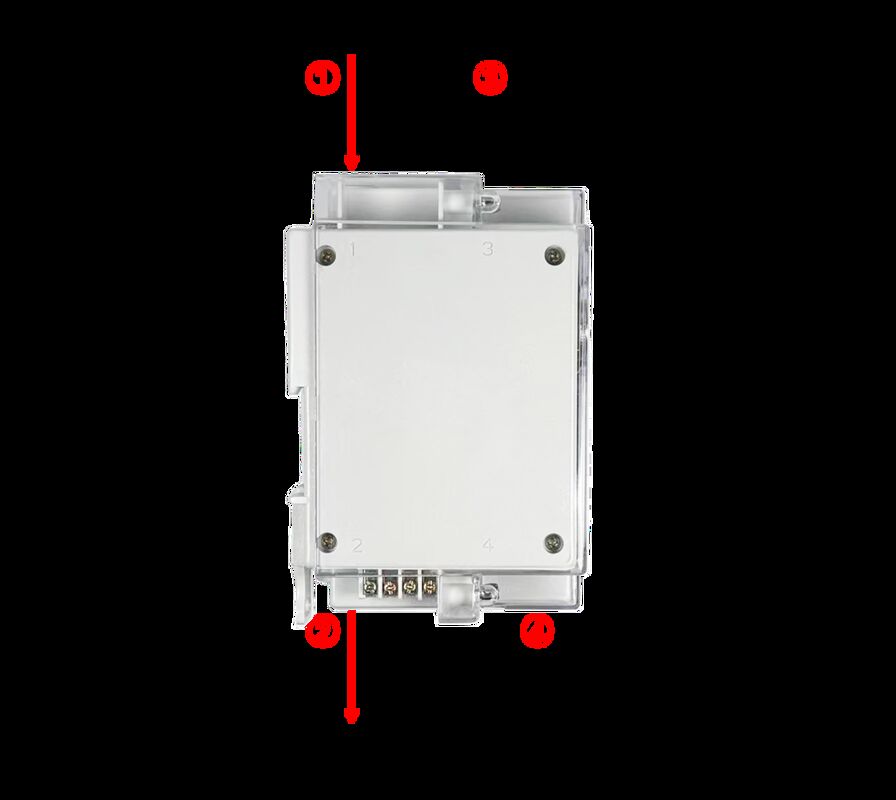 Medidor de eletricidade pré-pago monofásico montado em trilho DIN STS com precisão Classe 1.0, à prova d'água IP54 e corrente de 5(60)A