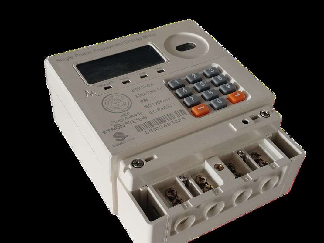 Tipo de token pré-pago Medidor de eletricidade pré-pago inteligente integrado com capacidade ilimitada e software de venda Stronpay suportando energia