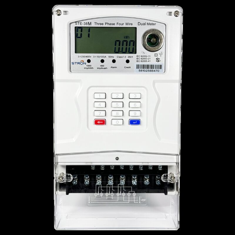 STE38-B Recolha diária e mensal opcional de descobertos Contador inteligente elétrico Compatível com redes 2G e 4G que permitem o uso de energia