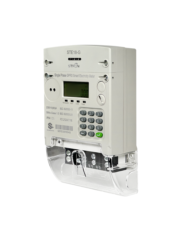 Class 1 Accuracy Smart Prepaid Electricity Meter Featuring Keypad Input and Stronpay Vending Software Supporting Energy Usage