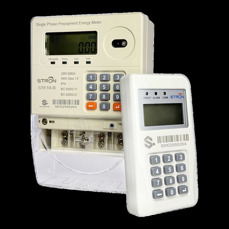 Medidor de Eletricidade Pré-pago Inteligente Monofásico STS com Unidade de Interface do Cliente e Leitura Remota RF para Monitoramento de Energia