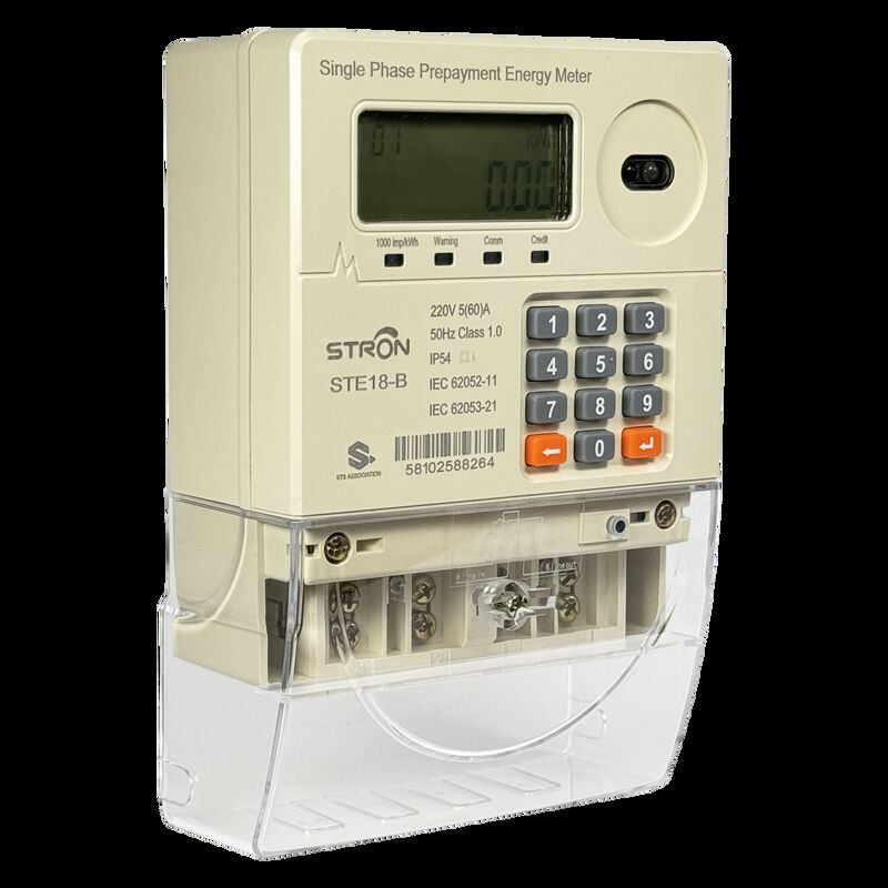 Medidor de Eletricidade Pré-pago Inteligente Monofásico STS com Unidade de Interface do Cliente e Leitura Remota RF para Monitoramento de Energia