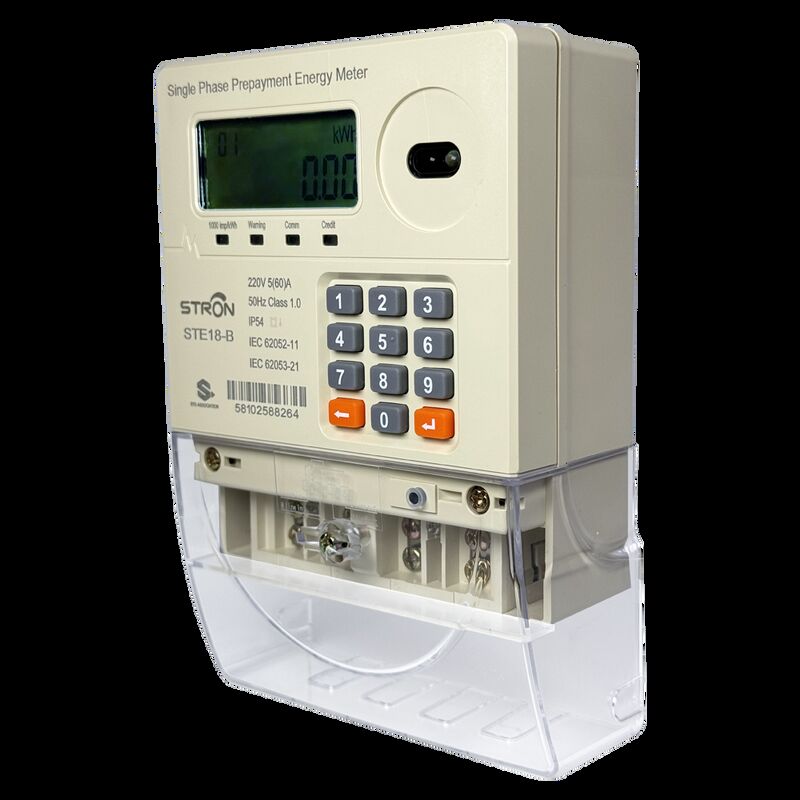 Medidor de Eletricidade Pré-pago Inteligente Monofásico STS com Unidade de Interface do Cliente e Leitura Remota RF para Monitoramento de Energia