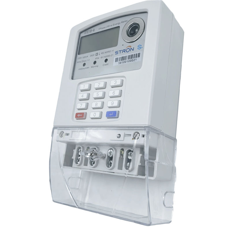 Teclado numérico esperto medidor pagado antecipadamente da eletricidade da fase monofásica com AMI System e plataforma vendendo independente
