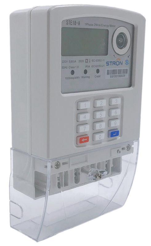 Do pagamento adiantado rachado complacente do teclado numérico do STS da fase monofásica medidor inteligente de Electric Power com unidade de relação dos usuários de LORA-RF