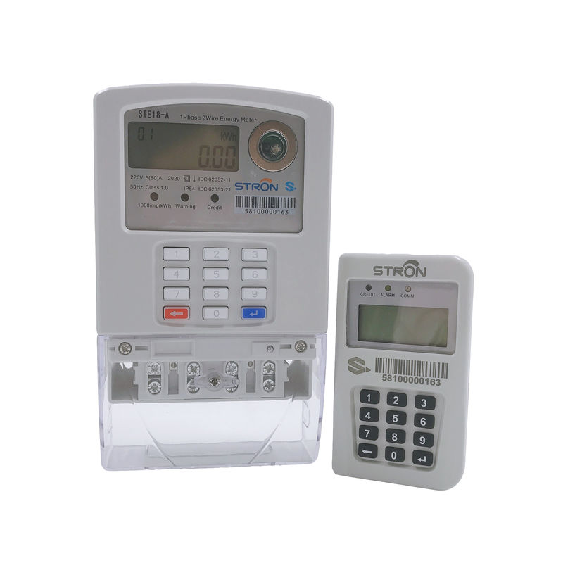 Do pagamento adiantado rachado complacente do teclado numérico do STS da fase monofásica medidor inteligente de Electric Power com unidade de relação dos usuários de LORA-RF