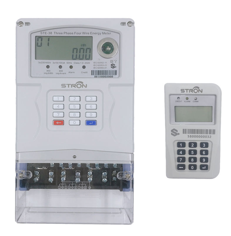 Tipo padrão trifásico Smart Remote do teclado numérico da separação do STS - controlou o pagamento do medidor elétrico pelo telefone celular