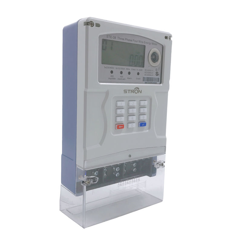 O medidor elétrico trifásico rachado esperto residencial do teclado numérico LORA-RF controlou remotamente através de AMI System