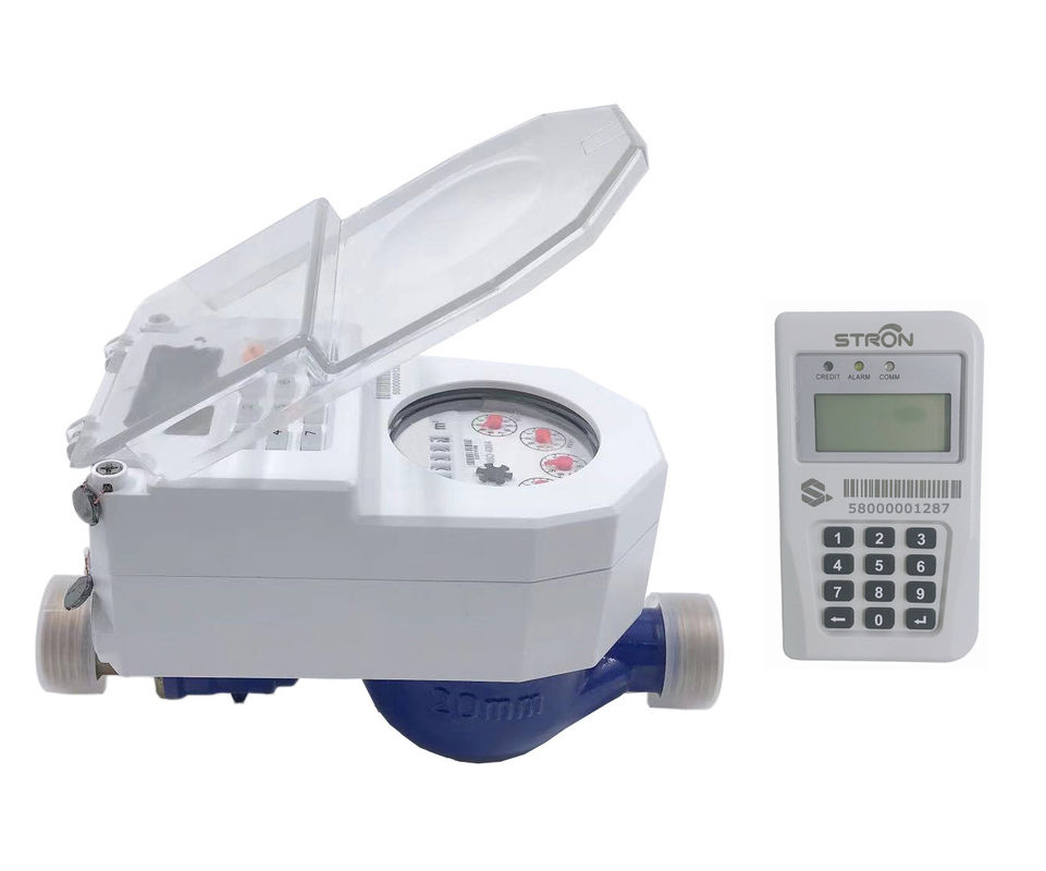 Medidor de água eletrônico esperto pagado antecipadamente/franqueado com a válvula não do retorno
