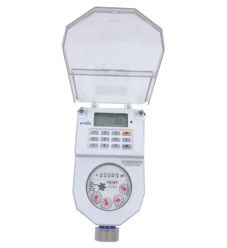 Medidor de água eletrônico esperto pagado antecipadamente/franqueado com a válvula não do retorno