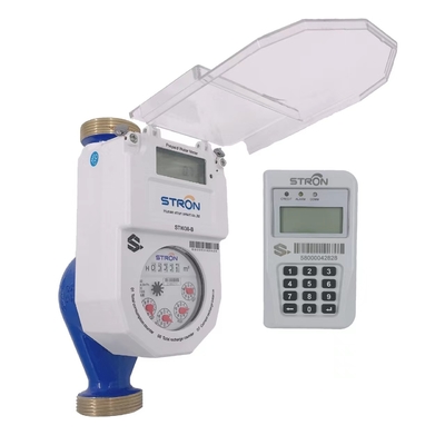Medidor de água pré-pago com controle remoto CIU inteligente STS R160 direto da fábrica, concha de latão integrada, proteção IP68