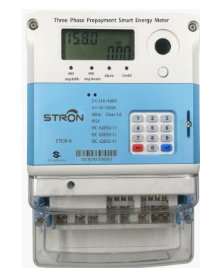 o medidor da energia de Digitas da fase 80A monofásica, 230V pagou antecipadamente o medidor elétrico