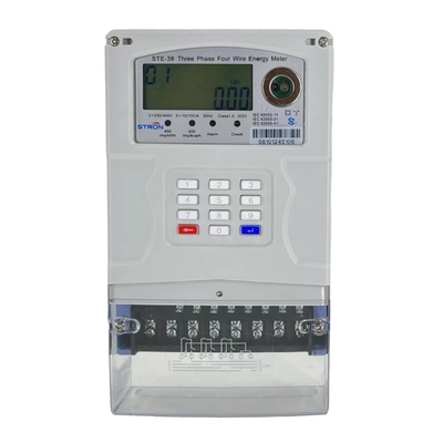 a fase de 10A 3 pagou antecipadamente medidores da eletricidade, medidor do pagamento adiantado de 400imp/KWh STS