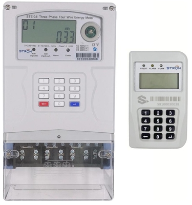 Medidor elétrico dividido digital pré-pago de 3 fases RS485 Comunicação DIN Rail Acesso remoto para monitoramento de energia do escritório