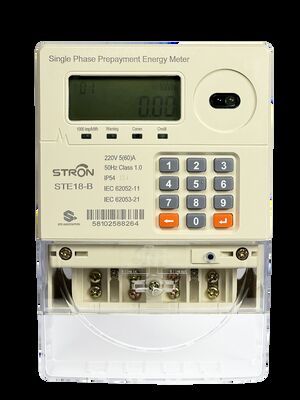 Medidor de KWH Pré-pago STS 1 Fase Medidor Elétrico Digital para Empresas de Utilidade Pública Opera normalmente em uma voltagem ultrabaixa de 50V