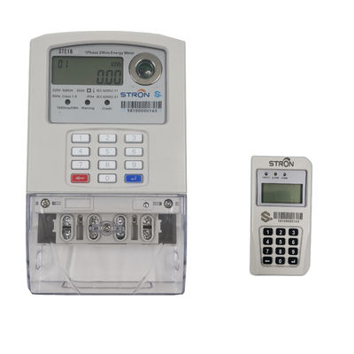 medidor pagado antecipadamente da fase 230V monofásica, medidor 50HZ elétrico comercial