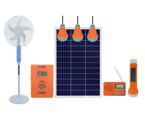 Sistema de Painel Solar Doméstico de 60HZ, Sistema de Painel Solar Residencial LiFePO4 de 12,8V