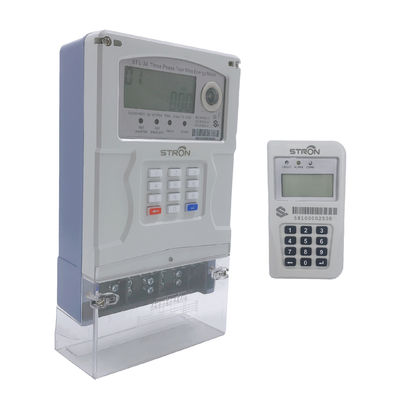 Tipo padrão de controle remoto medidor elétrico trifásico esperto residencial do teclado numérico da separação do STS