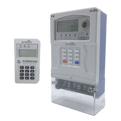 O medidor elétrico trifásico rachado esperto residencial do teclado numérico LORA-RF controlou remotamente através de AMI System