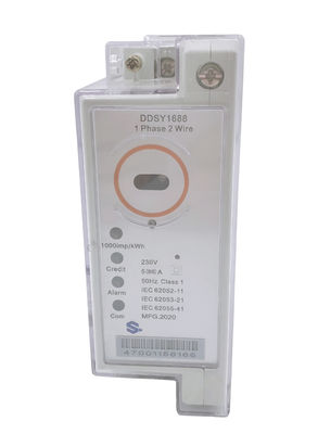 Medidor do STS 10V/M Smart Prepaid Electricity, medidor da eletricidade do agregado familiar 5A