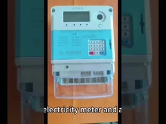 Medidor de energia digital de fase única 80A, medidor inteligente eléctrico pré-pago 230V